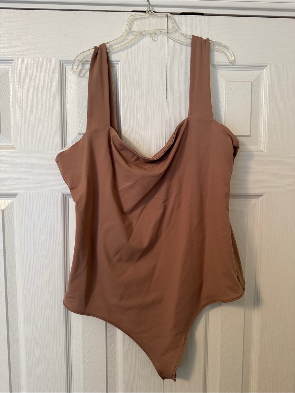 Abercrombie One-Piece Swimsuit in Mauve Pink - Classic Cowl Neck